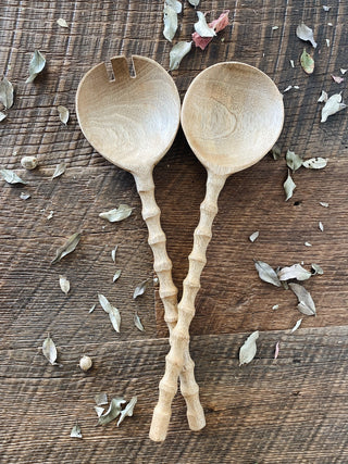 Mango Wood Salad Servers