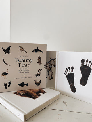 Baby's Tummy Time: Box Set of High-Contrast Fine Art Books