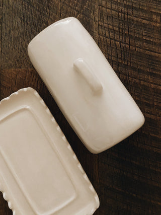 Scalloped Butter Dish