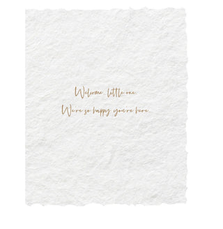 Welcome Little One - Greeting Card