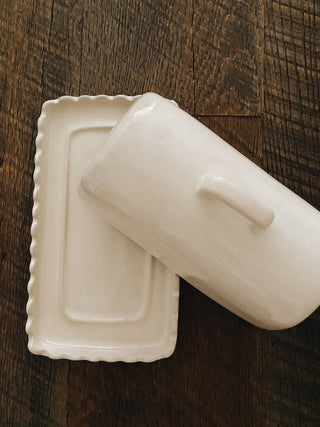 Scalloped Butter Dish