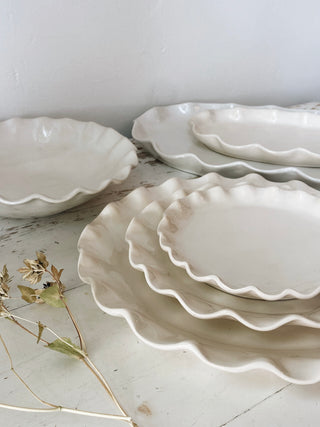 The Prima Scalloped Dessert Plate