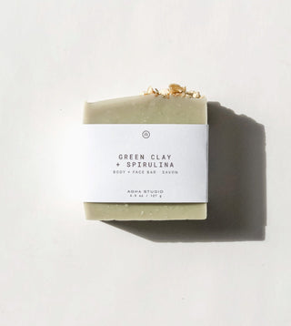 Green Clay Spirulina Body + Face Bar