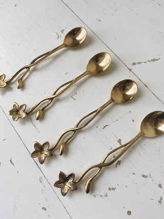 Cornelia Brass Tea Spoons
