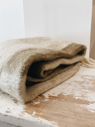 Checkerboard Throw Taupe