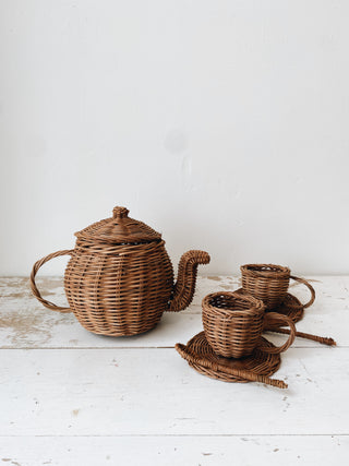 Ruby Rattan Toy Tea Set