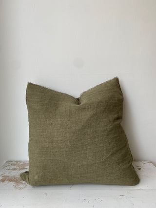 Lina Linen Pillow - Kelp