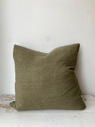 Lina Linen Pillow - Kelp
