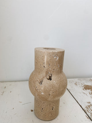 Travertine Candle Holder