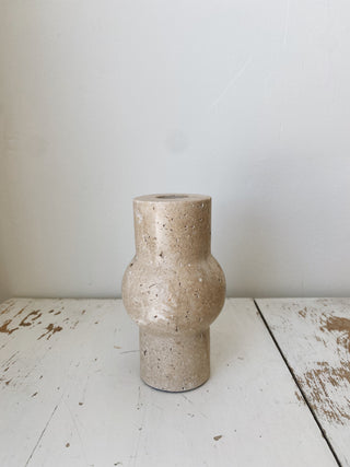 Travertine Candle Holder