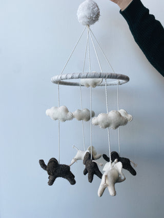 Elephant Felt Mobile