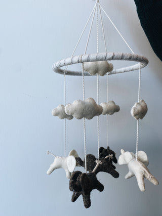 Elephant Felt Mobile
