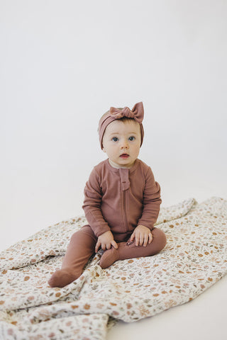 Organic Cotton Sleeper - Dusty Rose