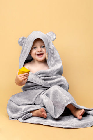 Hooded Towel - Dusky Blue
