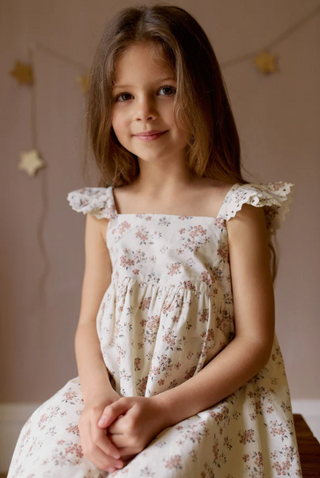 Organic Cotton Elodie Dress - Selena Blush | Jamie Kay