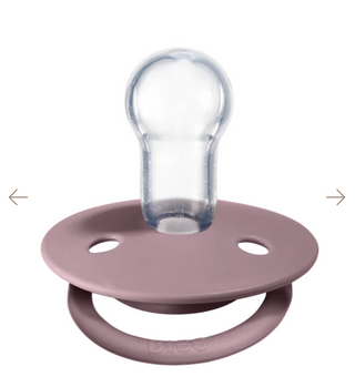 BIBS Pacifier De Lux Silicone 2 PK Heather ONE SIZE