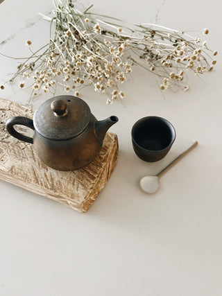 Ceramic Metallic Glaze Teapot
