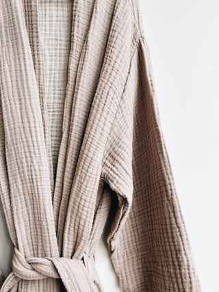 Alaia Robe - Mushroom Oatmeal