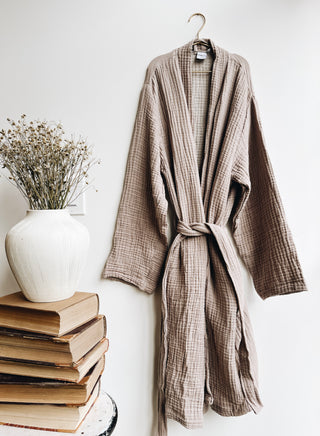 Alaia Robe - Mushroom Oatmeal