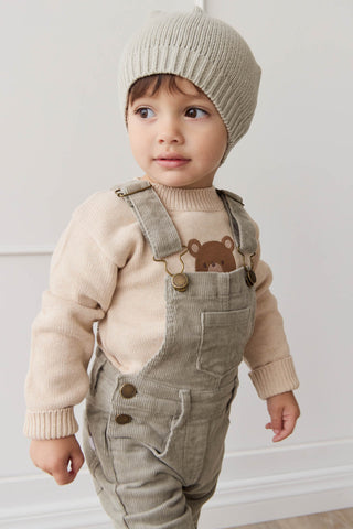 Leon Jumper - Oatmeal Marle Jacquard Bobbie Bear | Jamie Kay