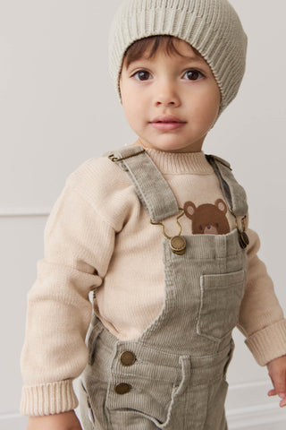 Leon Jumper - Oatmeal Marle Jacquard Bobbie Bear | Jamie Kay