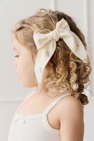 Organic Cotton Bow - Meredith Egret | Jamie Kay