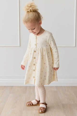 Organic Cotton Poppy Dress - Meredith Egret | Jamie Kay