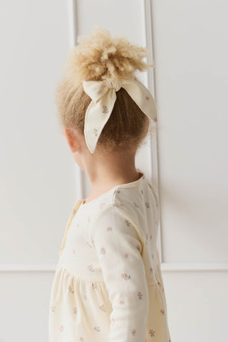 Organic Cotton Bow - Meredith Egret | Jamie Kay