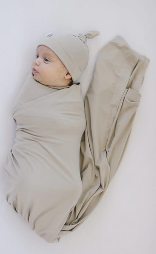 Stretch Swaddle - Oatmeal Bamboo