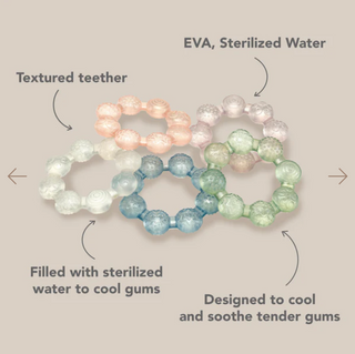 noüka Cooling Ring Teether - Soft Blush