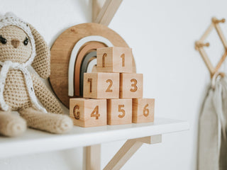 Modern Wooden Alphabet Blocks (Set of 6)