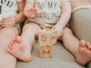 Modern Wooden Alphabet Blocks (Set of 6)