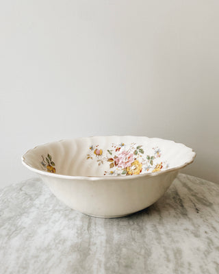 FOUND. Vintage Wildflower Serving Bowl