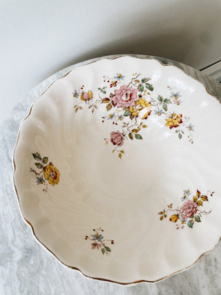 FOUND. Vintage Wildflower Serving Bowl