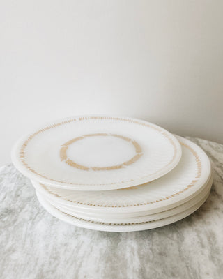 FOUND. Vintage Gold Foil Wheat Plates