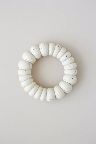 Silicone Teether Ring - Cream