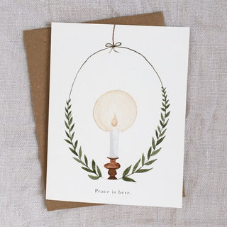Holiday Greeting Card - "Peace is Here"