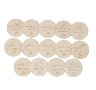 Wooden Milestone Set