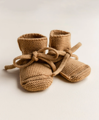 Merino Booties - Ochre