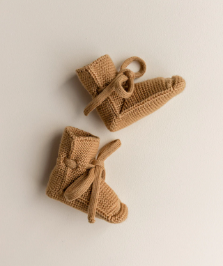 Merino Booties - Ochre