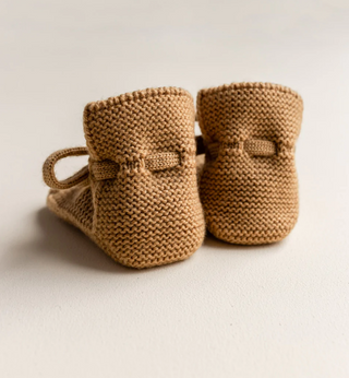 Merino Booties - Ochre