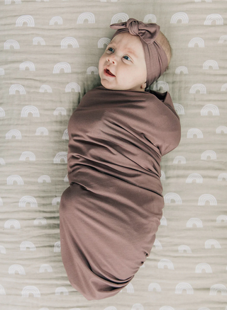 Stretch Swaddle - Plum