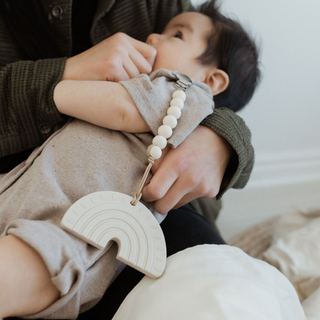 Rainbow + Rays Teether (Wheat)