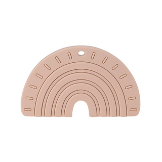Rainbow + Rays Teether (Mahogany Rose)