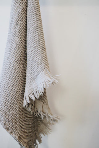 Ella Waffle Towel - Stone