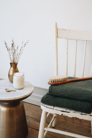 Ella Waffle Towel - Forest