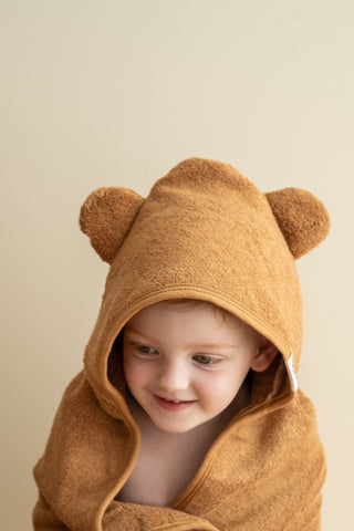 Hooded Towel - Caramel