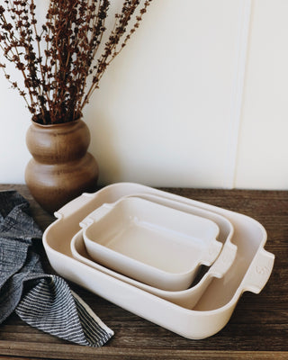 Ceramic Rectangular Baking Dish 10" - Ecru