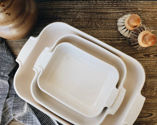 Ceramic Rectangular Baking Dish 15 3/4" - Ecru