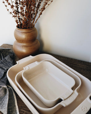 Ceramic Rectangular Baking Dish 10" - Ecru